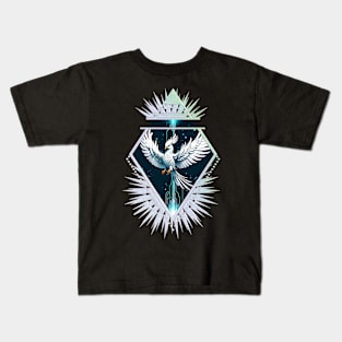 Wonderful white fantasy phoenix. Kids T-Shirt